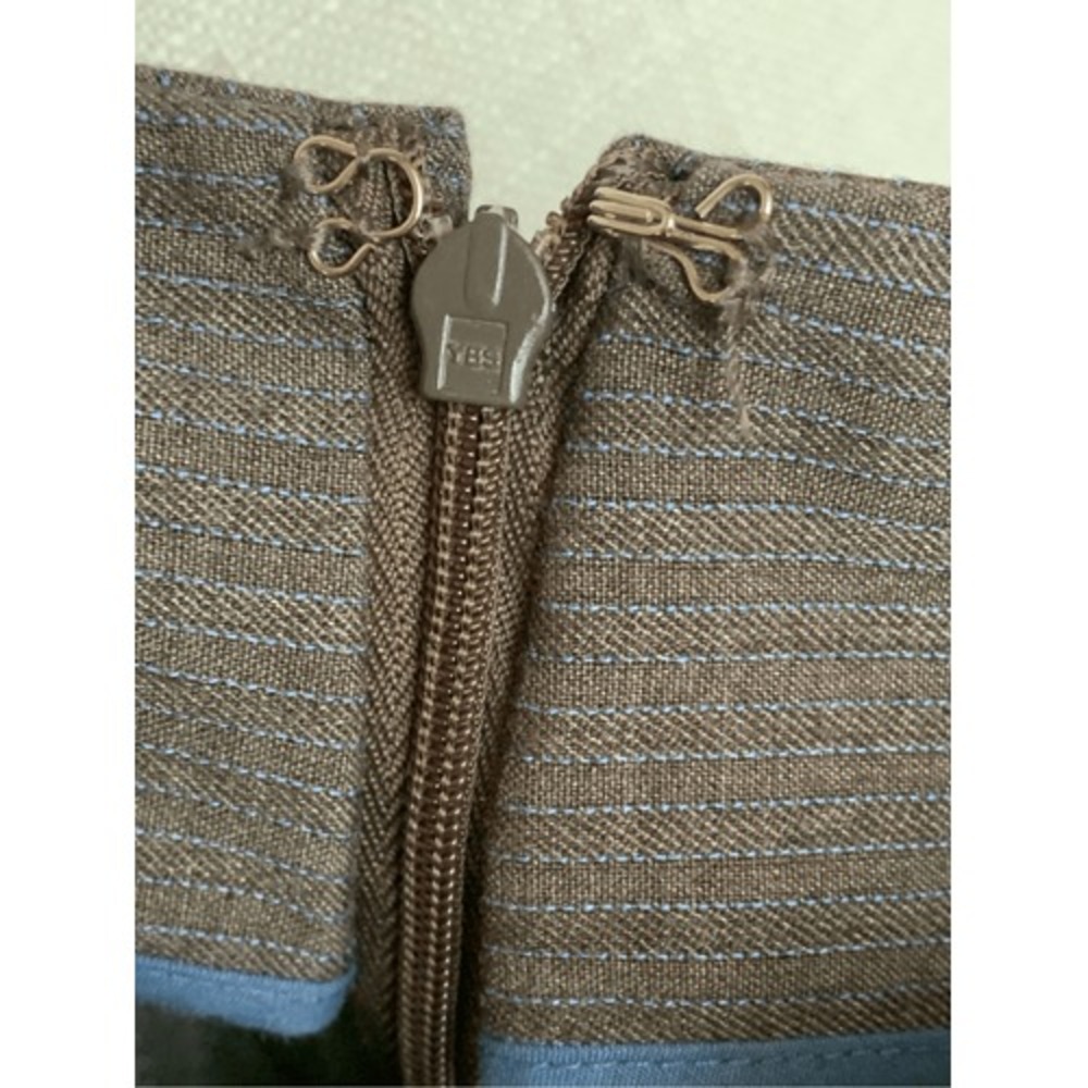 Merona Pinstripe Office Skirt Womens Size 20W Gray Classic Workwear Office - Picture 7 of 16